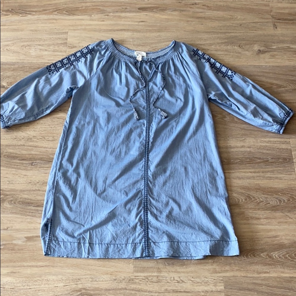 💥CLEARANCE💥 Chambray tunic dress LOFT outlet